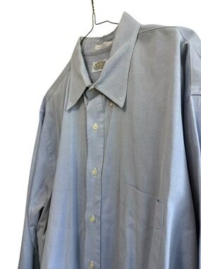 Eagle from Norstrom Light Blue Button-Up long sleeve Dress Shirt big man 18/35